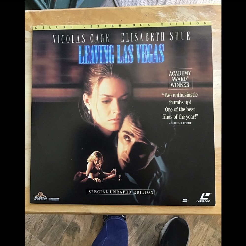 Leaving Las Vegas, good condition, Laser Disc Movie